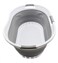 SAMMART 44L Collapsible Plastic Laundry Basket Foldable Pop Up Storage ContainerOrganizer Space Saving HamperBasket 1 WhiteGrey