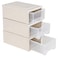 Doryh 6 Quart Plastic Stacking Storage Drawer Chest 3Packs