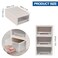 Doryh 6 Quart Plastic Stacking Storage Drawer Chest 3Packs