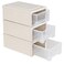 Doryh 6 Quart Plastic Stacking Storage Drawer Chest 3Packs