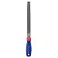 WORKPRO W051002 10 In Flat File Durable Steel File to Sharpen Tools and Deburr Comfortable AntiSlip Grip Double Cut Tool Sharpener for Professionals and DIY Single Pack