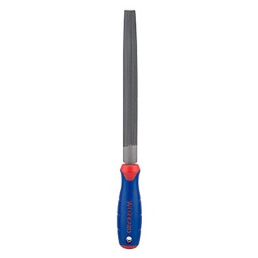 WORKPRO W051003 8 In Half Round File Durable Steel File for Concave Convex Flat Surfaces Comfortable AntiSlip Grip Double Cut Single Cut Tool Sharpener for Pros and DIY Single Pack