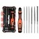ValueMax 7PCS Interchangeable Needle File Set Small File Set Includes Flat Flat Warding Round HalfRound Square Triangular File and A Handle Suitable for Shaping Metal Wood Jewelry Plastic