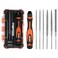ValueMax 7PCS Interchangeable Needle File Set Small File Set Includes Flat Flat Warding Round HalfRound Square Triangular File and A Handle Suitable for Shaping Metal Wood Jewelry Plastic