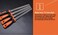 Edward Tools Harden Pro 8 File Set 5 Piece Set Includes Wood Round Second Cut Half Round Second Cut Triangular Second Cut and Flat Smooth Files T12 Steel