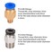 Aokin 10 Pcs PC4M6 Pneumatic Fitting and 10 Pcs PC4M10 Pneumatic Fitting for Creality Ender 33 Pro3 V2 Ender 55 Pro5 Plus CR1010S etc