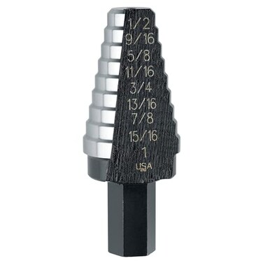 IRWIN Irwin Tools Unibit 20 916Inch to 1Inch StepDrill Bit 12Inch Shank 10220
