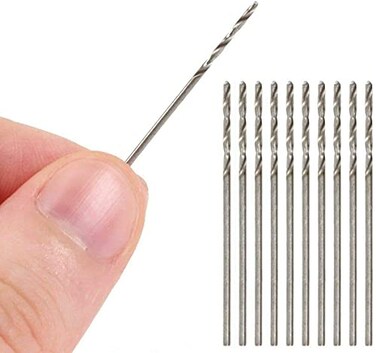 Joyhey 25 Pcs 0530 mm HSS Micro Twist Drill Bit Mini High Speed Steel Drill for Wood Plastic Soft Metal