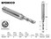 Yonico YONICO Downcut Router Bits Spiral 3 Flute Solid Carbide CNC End Mill 532Inch Dia 14Inch Shank 32312SC