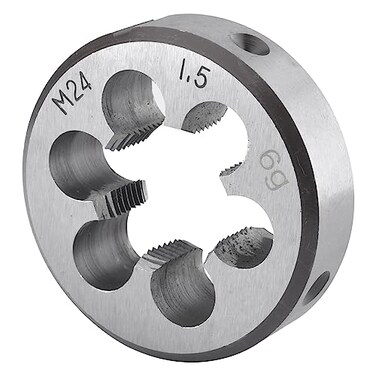 Burkit Metric M24 X 15 Round Threading Die M24 x 15 Machine Thread Die Right Hand