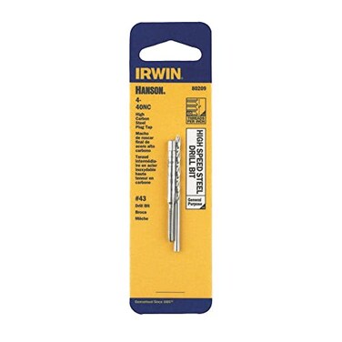 IRWIN Irwin Tools Drill And Tap Set 440 NC Tap and No 43 Drill Bit 80209