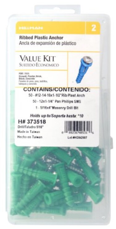Hillman The Group 373518 Plastic Anchor Kit