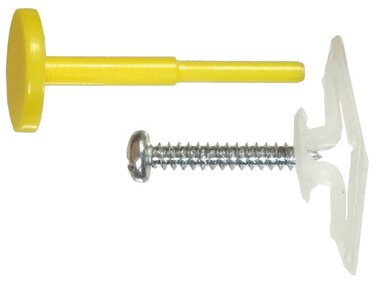 Hillman Plastic Toggle Anchor with Screws and Pin 38 Medium 10 Pack 41414