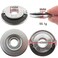 Eyech M14 Angle Grinder Locking Nut2Pcs 45 Steel Clamping Flange Angle Grinder Quick Release Nut for ReplacementFixing Cutting Discs