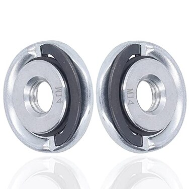 Eyech M14 Angle Grinder Locking Nut2Pcs 45 Steel Clamping Flange Angle Grinder Quick Release Nut for ReplacementFixing Cutting Discs