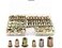 LBY 170pcs Carbon Steel Rivet Nuts Assortment Kit M4M5M6M8 Thread Insert Nutserts Small Countersunk Head and HalfHexagonal Carbon Steel ZincPlated Yellow