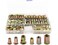 LBY 170pcs Carbon Steel Rivet Nuts Assortment Kit M4M5M6M8 Thread Insert Nutserts Small Countersunk Head and HalfHexagonal Carbon Steel ZincPlated Yellow