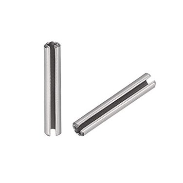 uxcell Slotted Spring Pin M15 x 10mm 304 Stainless Steel Split Spring Roll Dowel Pins Plain Finish 20Pcs