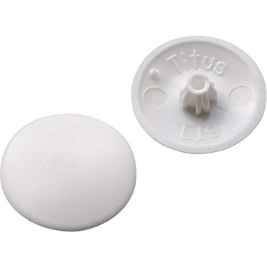 ROCKLER Hardware Outdoor Screw Cap Covers Number 2 Square Drive Screws White 100 per Pack