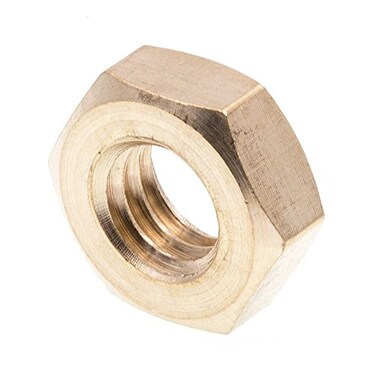 PRIME-LINE PrimeLine 9074534 Machine Screw Hex Nuts 38 in16 Solid Brass 10 Pack