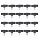 HARFINGTON 20pcs Tee Wing Thumb Screws M4 x 10mm Standard Male Thread Plastic T Knobs Handles Hand Clamping Knobs Grip Thumbscrew Black