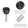 uxcell 20pcs M4 x 15mm Male Thread Knurled Knobs Thumb Screws Clamping Knobs Grip 14mm Plastic Round Head Hand Knobs Thumbscrews Black