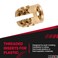 E-Z LOK EZ LOK Threaded Insert for Plastic Flush Brass Thread Inserts 440 Pack of 50