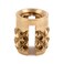 E-Z LOK EZ LOK Threaded Insert for Plastic Flush Brass Thread Inserts 440 Pack of 50