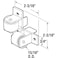 PRIME-LINE PrimeLine R 7218 1516 In White Nylon Drawer Guide Twin Roller Assembly 2 Pack