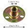 E-outstanding Eoutstanding Round Base TNut 10PCS Brad Hole Tee Nut Thin Iron Nut Furniture Hardware Accessories 14 inch20