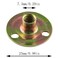 E-outstanding Eoutstanding Round Base TNut 10PCS Brad Hole Tee Nut Thin Iron Nut Furniture Hardware Accessories 14 inch20