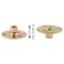 E-outstanding Eoutstanding Round Base TNut 10PCS Brad Hole Tee Nut Thin Iron Nut Furniture Hardware Accessories 14 inch20
