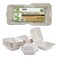 PAMI 50Pack 6x6 Biodegradable Bento Box Hamburger Containers Compostable Small Take out Boxes Made from Sugarcane Fibers