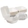 PAMI 50Pack 6x6 Biodegradable Bento Box Hamburger Containers Compostable Small Take out Boxes Made from Sugarcane Fibers