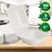 PAMI 50Pack 6x6 Biodegradable Bento Box Hamburger Containers Compostable Small Take out Boxes Made from Sugarcane Fibers