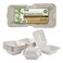 PAMI 50Pack 6x6 Biodegradable Bento Box Hamburger Containers Compostable Small Take out Boxes Made from Sugarcane Fibers