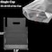 DEAYOU 500 PCS Clear Handle Drink Poly Bags Plastic Drinking Packaging Bag for Delivery 78 L x 11 H Hanging Hole Cup Carrier Holder Container with Handle for 33 OZ Single Cup Take Out Beverage