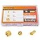 Breezliy 75pcs 38 Assortment Kit Brass Compression Sleeves Ferrules Insert Nuts