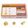 Breezliy 75pcs 38 Assortment Kit Brass Compression Sleeves Ferrules Insert Nuts