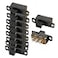 sourcing map uxcell 10 Pcs High Knob 6 Pin 3 Position DPDT Panel Slide Switch 05A 50V DC