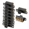 sourcing map uxcell 10 Pcs High Knob 6 Pin 3 Position DPDT Panel Slide Switch 05A 50V DC