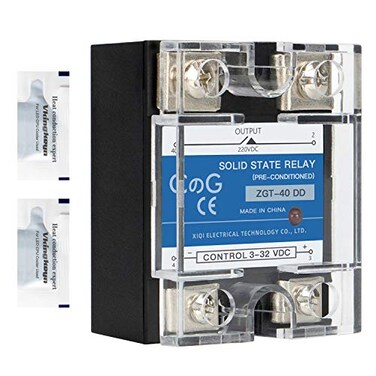 CGELE CG Solid State Relay SSR40DD DC to DC Input 332VDC To Output 5240VDC 40A Single Phase Plastic Cover