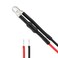 uxcell 10Pcs 3mm Pre Wired LED Red DC35V Clear Lens Light Emitting Diodes