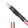 uxcell 10Pcs 3mm Pre Wired LED Red DC35V Clear Lens Light Emitting Diodes