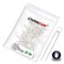 CHANZON 100 pcs 3mm White LED Diode Lights Clear Round Transparent DC 3V 20mA Bright Lighting Bulb Lamps Electronics Components Indicator Light Emitting Diodes
