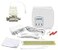 FloodStop DishwasherToilet Leak Detector Kit with Automatic Water ShutOff and VisualAudible Alarms 38 Compression