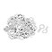uxcell M52 Lug Plate Solder Ring Terminal Connector Crimp Silver Tone 100pcs