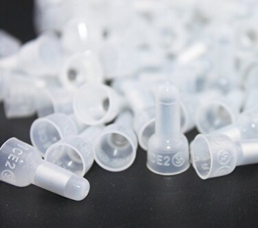 REXTiN Rextin 1000pcs CE2 Closed End Wire Crimp Connectors Protective Wire Crimp Cap Wire Connectors Terminals