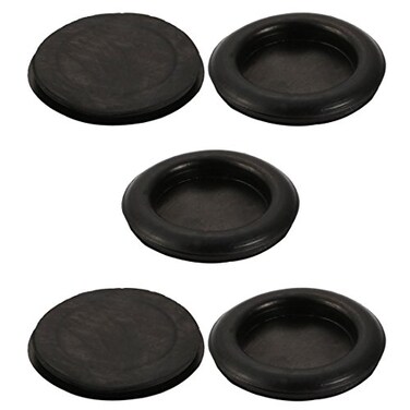 uxcell 5pcs Wire Protective Grommets Black Rubber 55mm Dia Single Side Grommets
