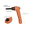 HARFINGTON 4pcs Adjustable Clamping Lever Handles M5 x 25mm Male Thread Bolt Knobs Rotating Screw Locking Quick Release Ratchet Push Button Handle Orange